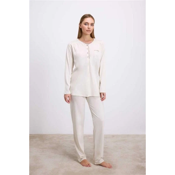Arias Closet Uzun Kollu T-Shirt ve Pantolon Pijama Takım