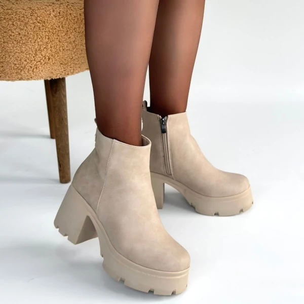 Belay Acı Kahve Nubuk Topuklu Bot