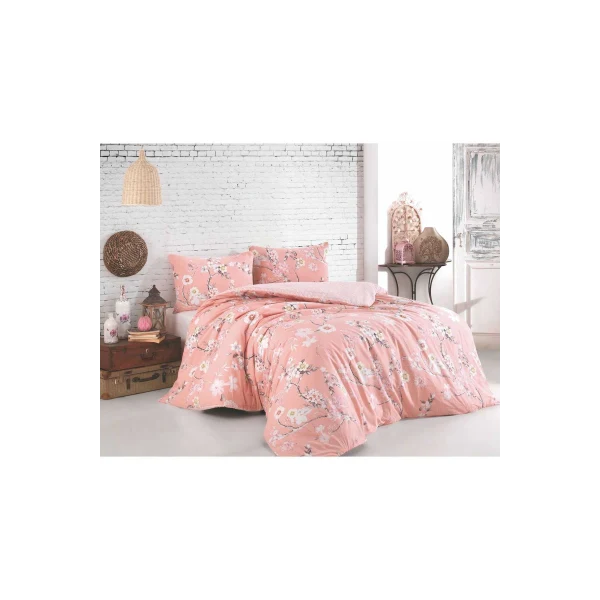 Çift Kişilik Nevresim Takımı Pamuklu Çiçek Harmanı