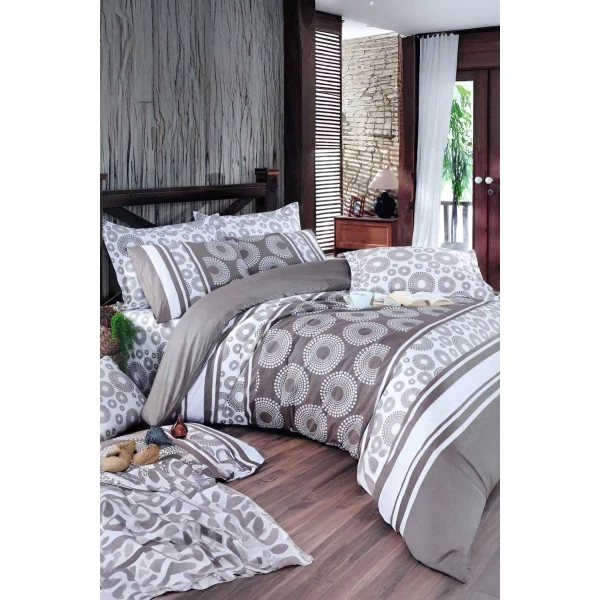 Çift Kişilik Ranforce Nevresim Takımı %100 Pamuklu Harmoni