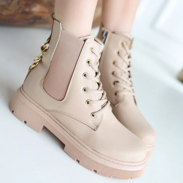 Harte Siyah Cilt Bağcıklı Bot