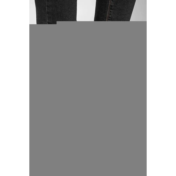 Orjen Siyah Cilt Streç Topuklu Bot