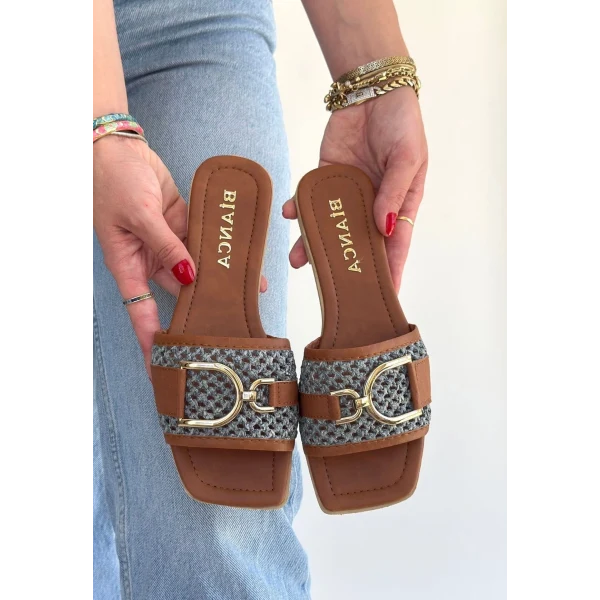 Pıer Siyah Cilt Terlik