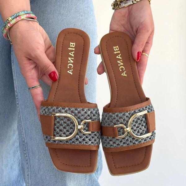 Pıer Siyah Cilt Terlik