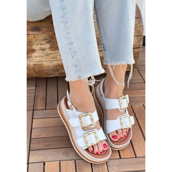 Stan Siyah Cilt Sandalet