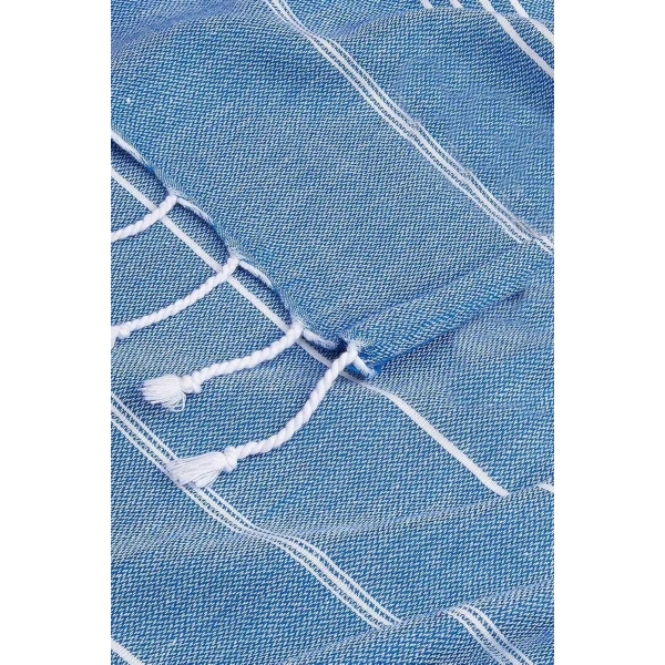 Summer Wind Soft %100 Pamuk Peştemal 100x180 cm Mavi