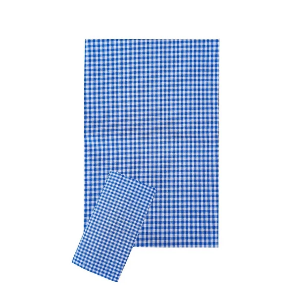 Zefir Desen Sofra Bezi Masa Örtüsü 170 x 170 Cm Mavi