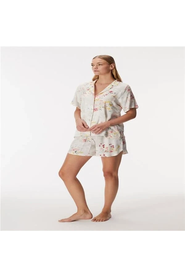 11355 Kadın Kısa Kol Gömlek ve Şort Takım