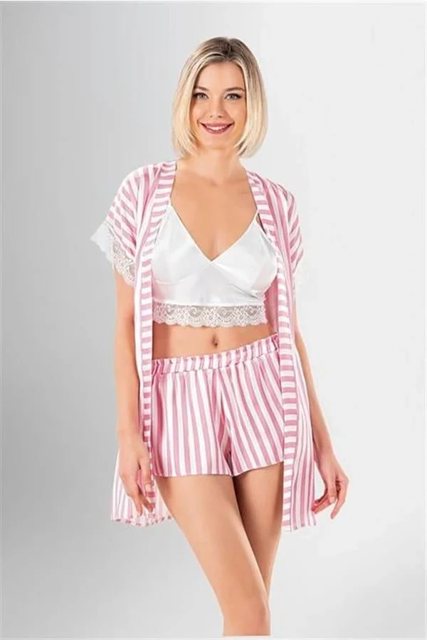 Arias Closet 3lü Şort Takımı Desenli