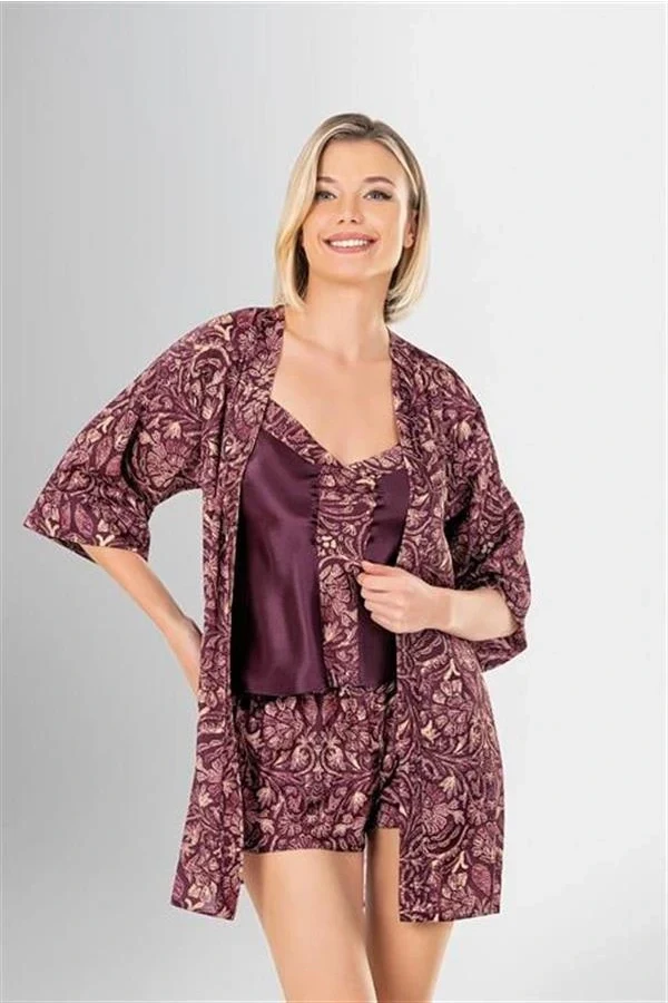 Arias Closet 3lü Şort Takımı Desenli