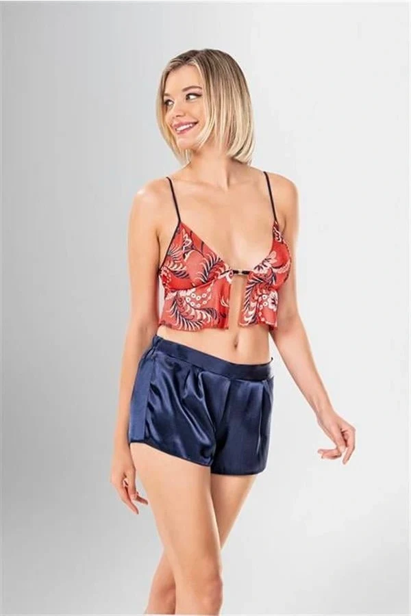 Arias Closet 3lü Şort Takımı Desenli