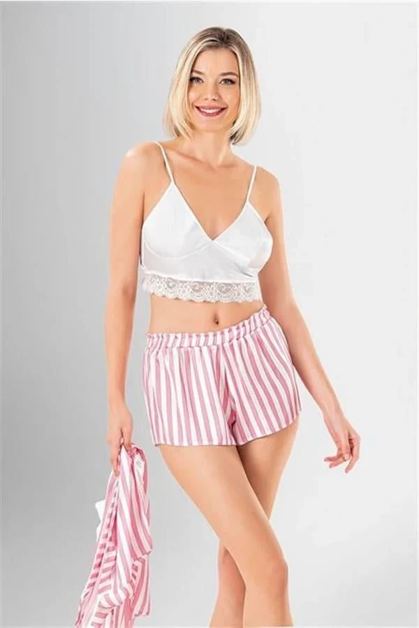 Arias Closet 3lü Şort Takımı Desenli