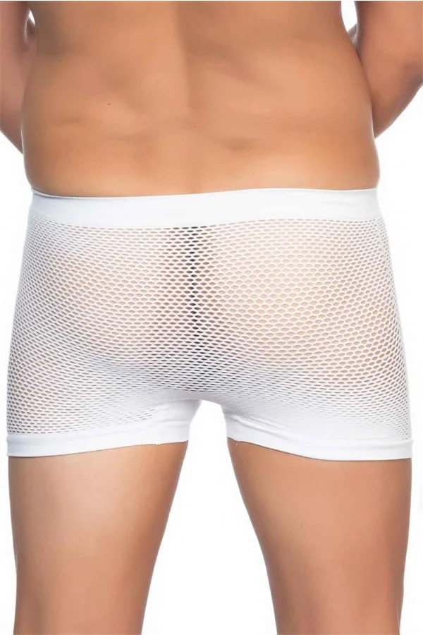 Arias Closet Beyaz MI Emay 2106 Fileli Soft Erkek Boxer