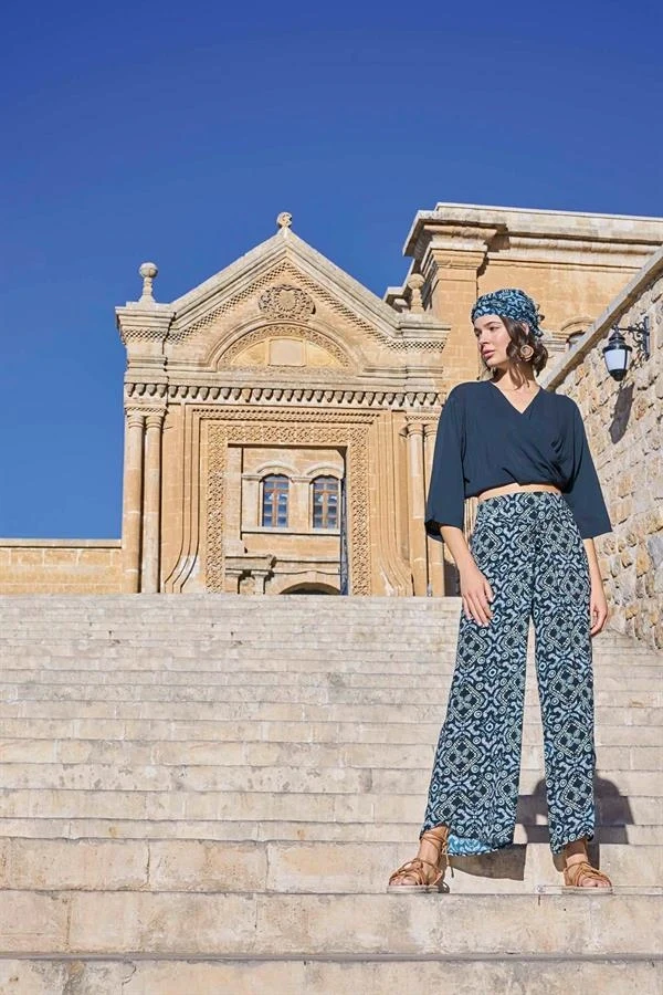 Arias Closet Etnik Desenli Alt Üst Takım