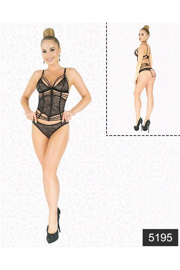 Arias Closet Simli Dantel Büstiyer Takım