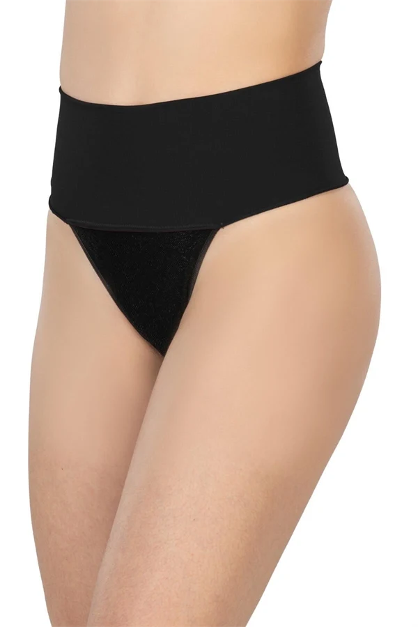 Arias Closet Siyah MI 2048 Seamless Çift Renk String Korse