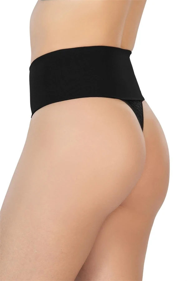 Arias Closet Siyah MI 2048 Seamless Çift Renk String Korse