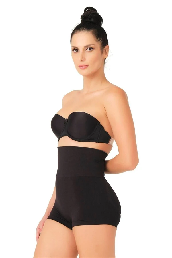 Arias Closet Siyah MI Emay 2022 Pantolon Double Korse