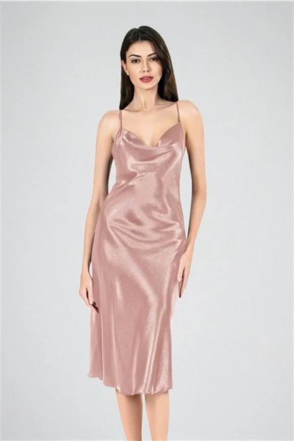 Arias Closet Uzun Gecelik Degaje Vizon