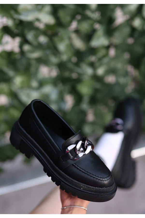 Biga Siyah Cilt  Ayakkabı