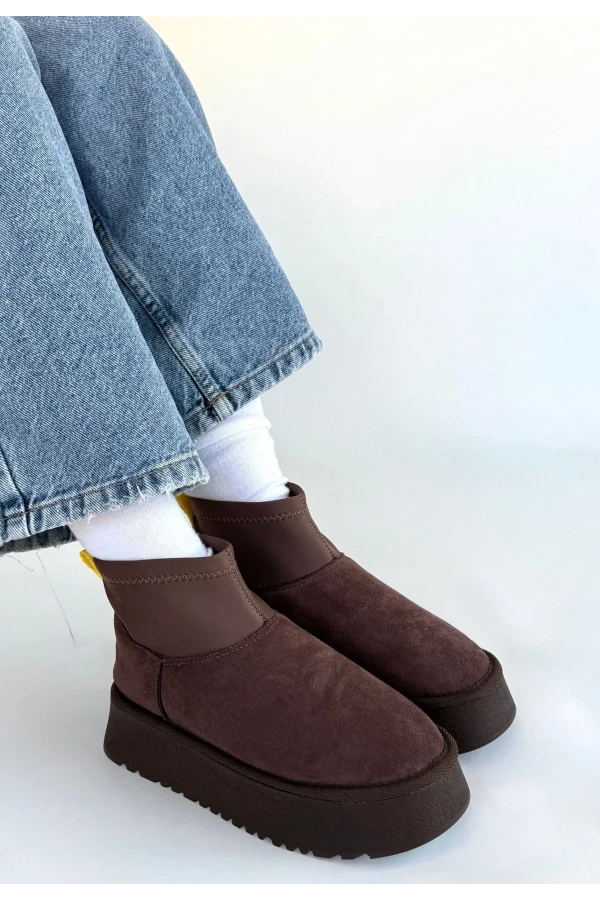 Cuen Kahverengi Süet Bot