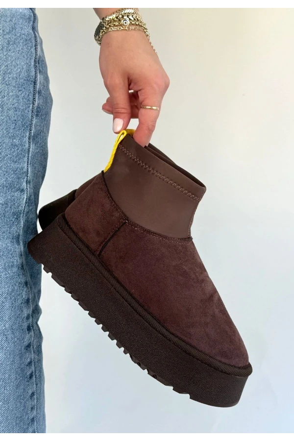 Cuen Kahverengi Süet Bot