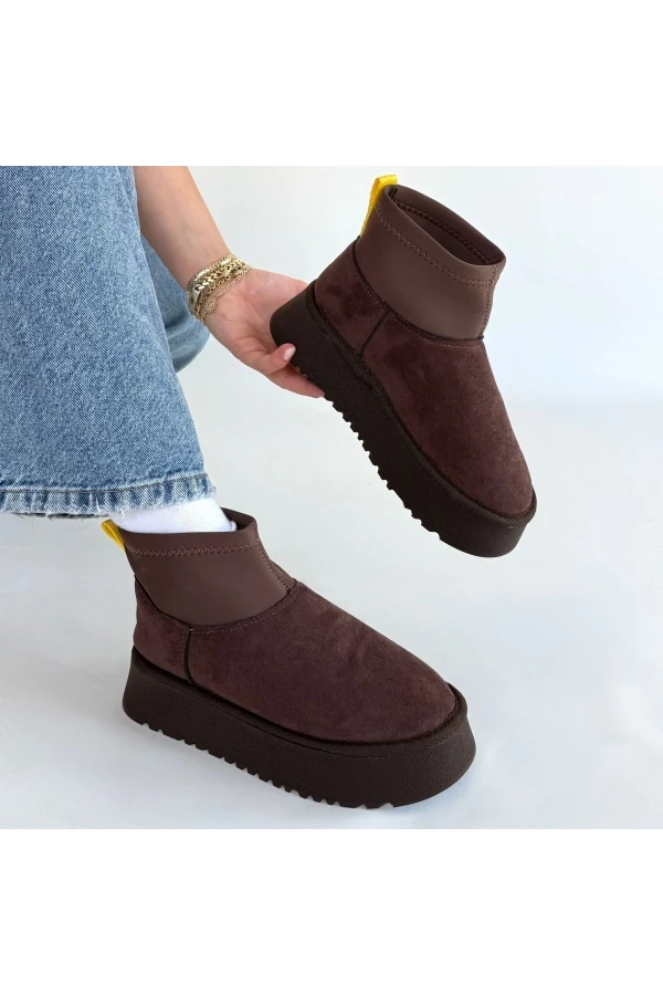 Cuen Kahverengi Süet Bot