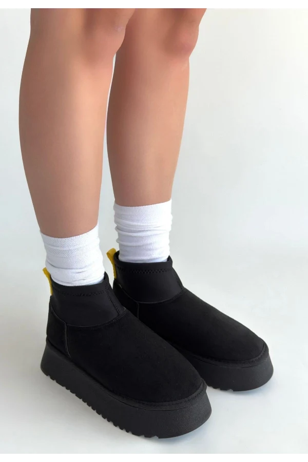 Cuen Siyah Süet Bot