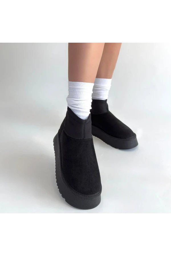 Cuen Siyah Süet Bot