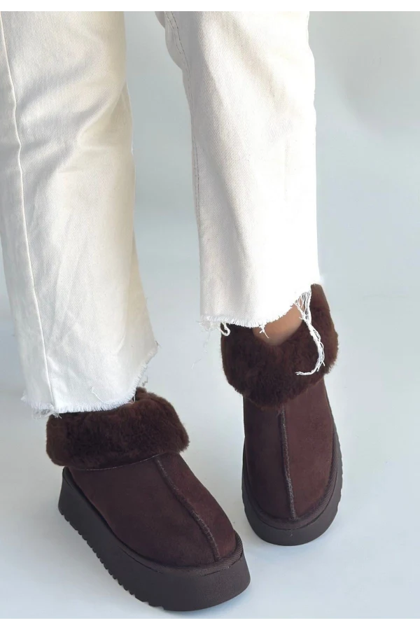 Edali Kahverengi Süet Bot