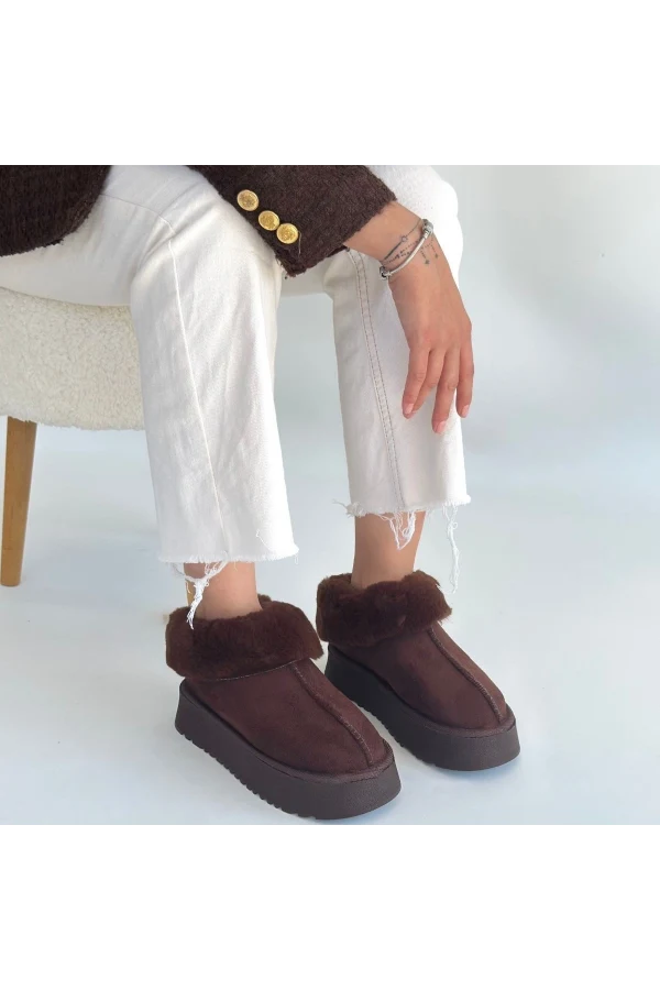 Edali Kahverengi Süet Bot