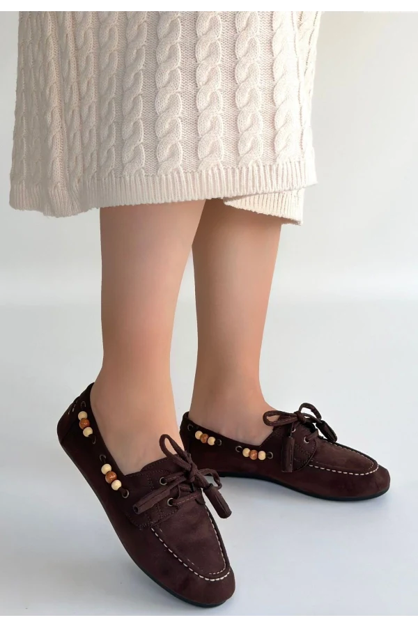 Elora Kahve Süet Babet