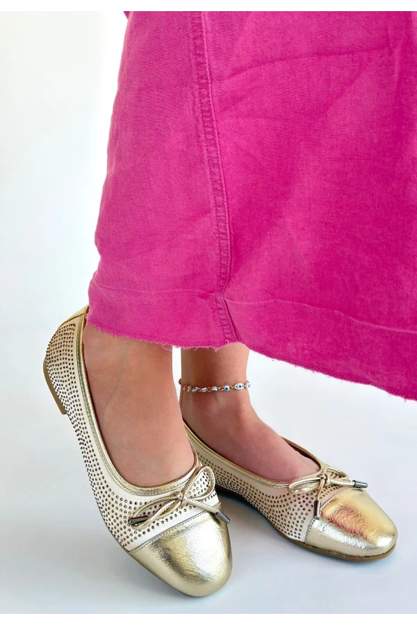 Etya Gold Cilt Babet Ayakkabı