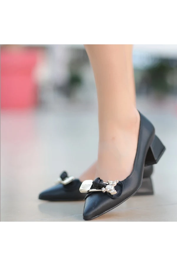 Jies Siyah Topuklu Ayakkabı