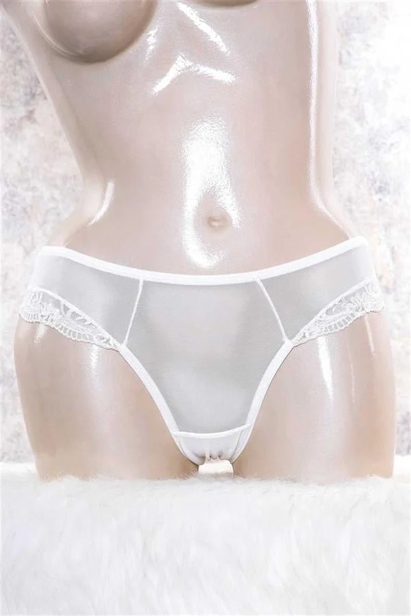 Kadın Tüllü Dantelli Slip (2786)