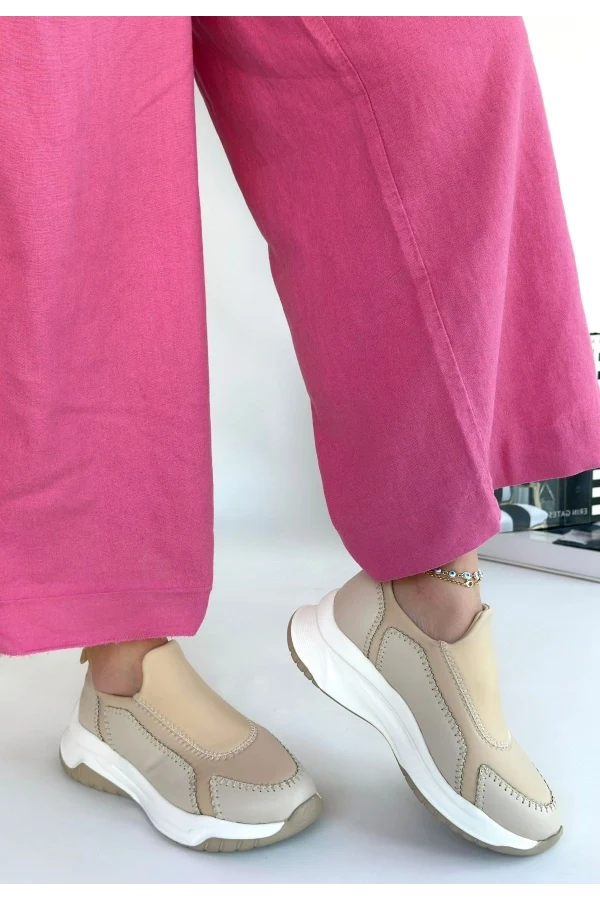 Kendy Bej Cilt Spor Ayakkabı