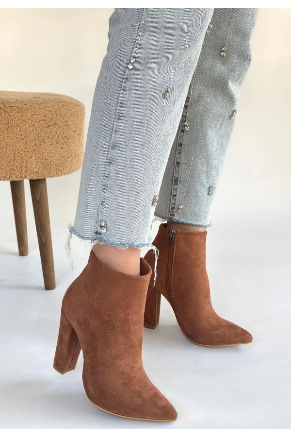 Loora Vizon Süet Topuklu Bot