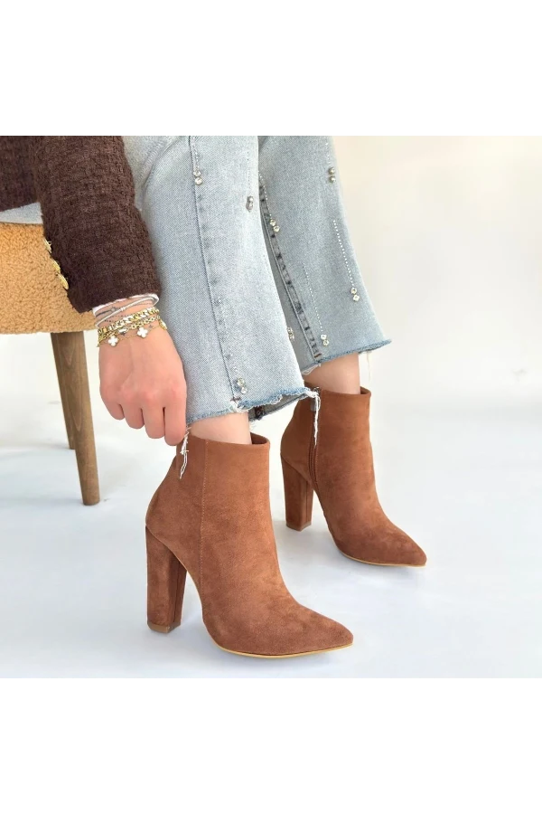 Loora Vizon Süet Topuklu Bot