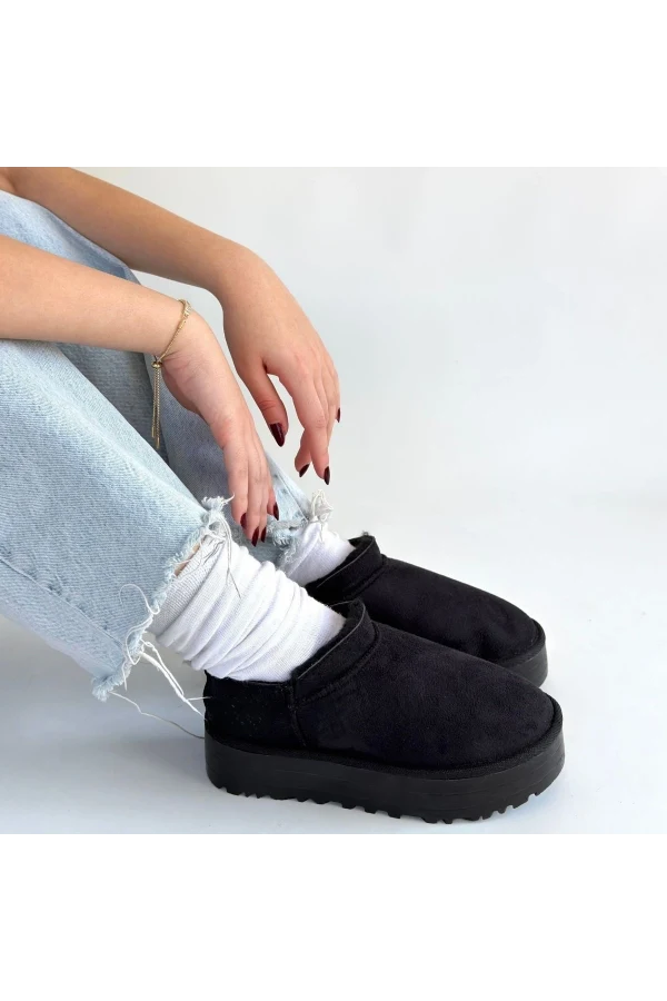 Mitay Siyah Süet Bot