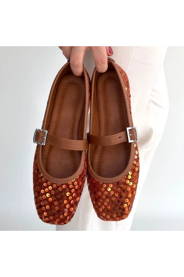 Moden Taba Süet Babet Ayakkabı