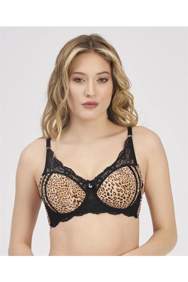 MOONLIGHT 2209 BALENLİ DESTEKSİZ LEOPAR SÜTYEN