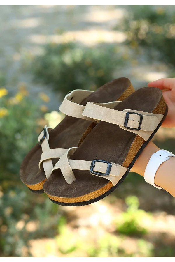 Opil Krem Nubuk Terlik