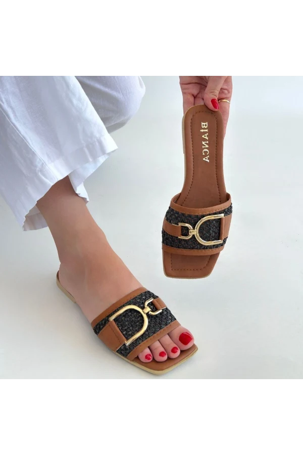 Pıer Siyah Cilt Terlik