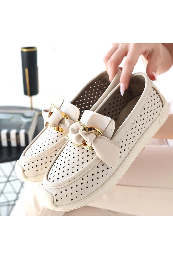 Riwan Bej Cilt Babet Ayakkabı