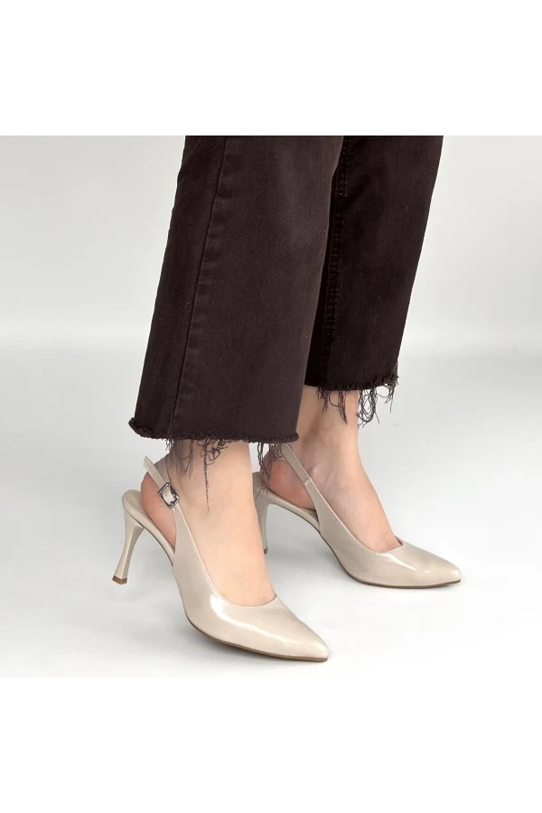 Uster Bej Rugan Topuklu Ayakkabı