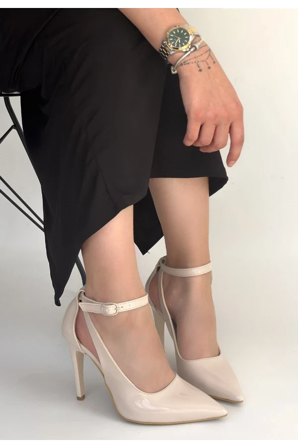 Wenni Bej Rugan Stiletto Ayakkabı