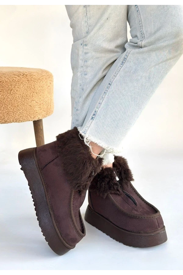 Zinya Kahverengi Süet Bot