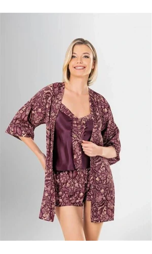 Arias Closet 3lü Şort Takımı Desenli