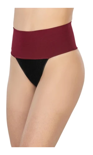 Arias Closet Bordo MI 2048 Seamless Çift Renk String Korse