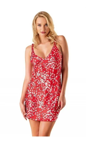 Arias Closet Desenli Saten Gecelik 8145